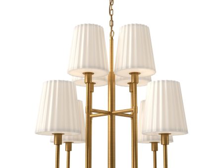 Alora Mood Plisse 30 Inch Chandelier For Discount