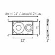 Universal rough-in plate for recessed & regressed line Supply