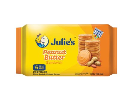 Julies Peanut Sandwich Cookies 180g For Discount