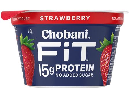 Chobani Fit Strawberry Yogurt 170g Supply