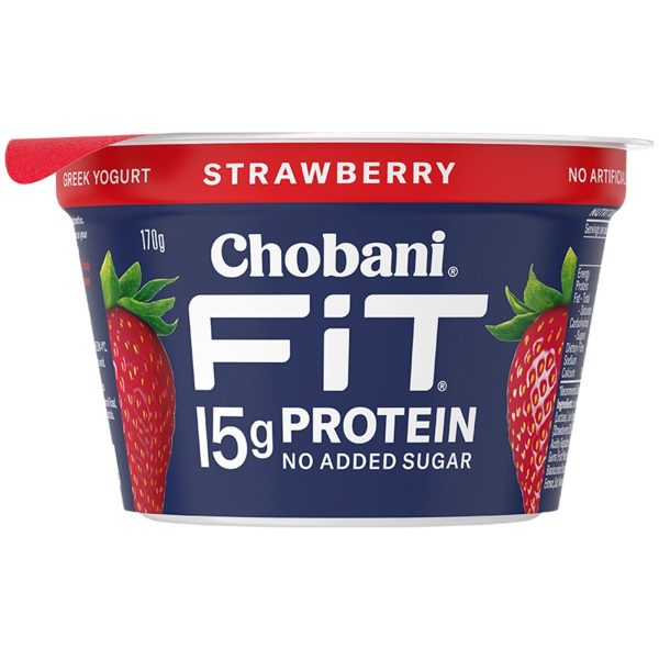 Chobani Fit Strawberry Yogurt 170g Supply