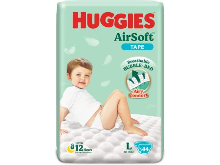 Huggies Diapers Airsoft SJP (Large) 44pcs pack Online