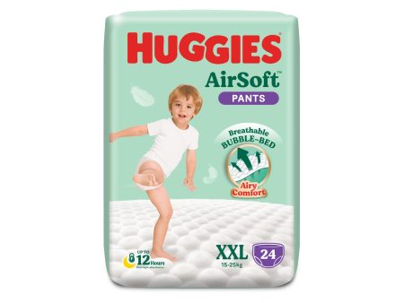 Huggies Gold Natural Soft Pants Baby Diapers (Extra Extra Large) 24pcs pack Fashion