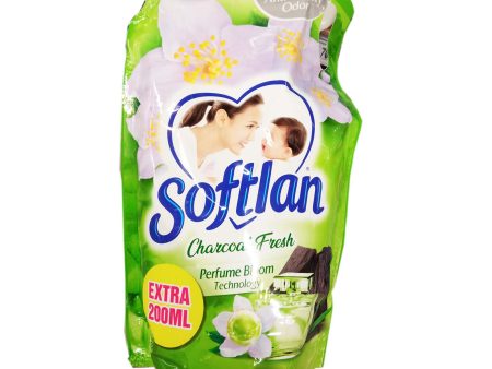 Softlan Charcoal Fresh Fabric Softener Refill 1.4L Supply