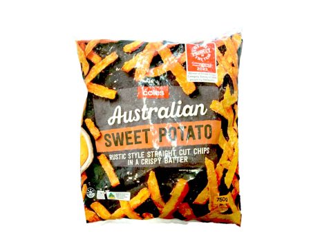 Coles Frozen Sweet Potato Chips 750g on Sale