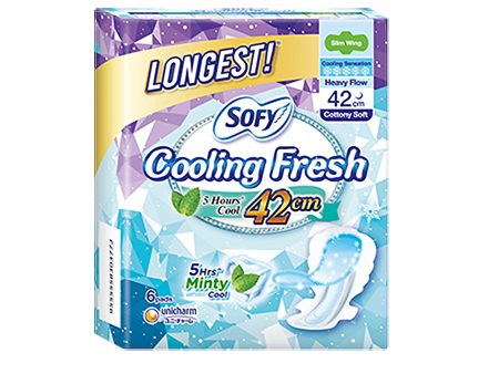 Sofy Cooling Fresh Night Slim Wing 42cm 6pcs pack For Discount