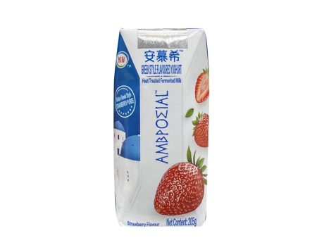 AMBROSIAL GREEK YOGURT STRAWBERRY 205G For Cheap