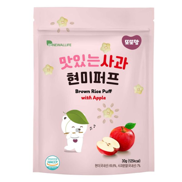 Renewallife DdoDdoMam Rice Puff Apple Snack 20g Supply