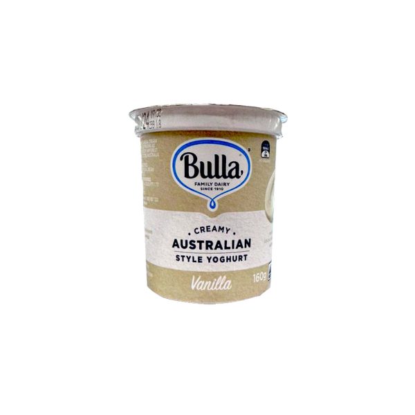 Bulla Australian Style Yogurt Vanilla 160g Online now