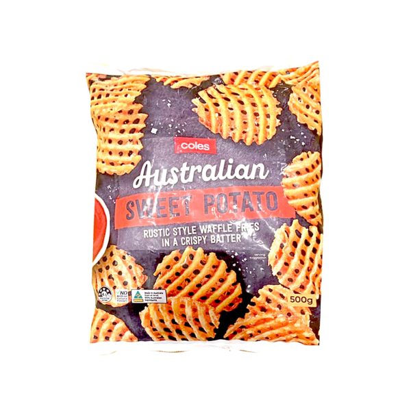 Coles Frozen Sweet Potato Waffle Fries 500g For Discount