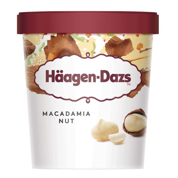 Haagen-Dazs Macadamia Nut Ice Cream 100ml Online now