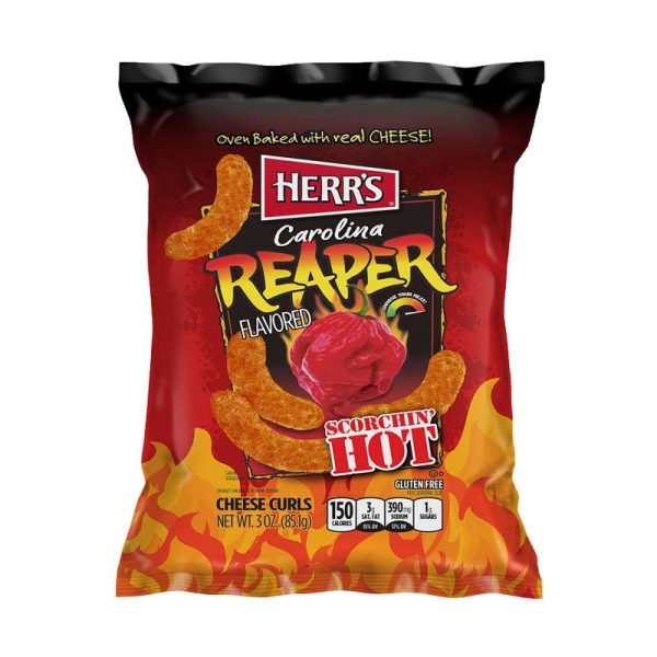 Herrs Carolina Reaper Cheese Curl 184g Supply