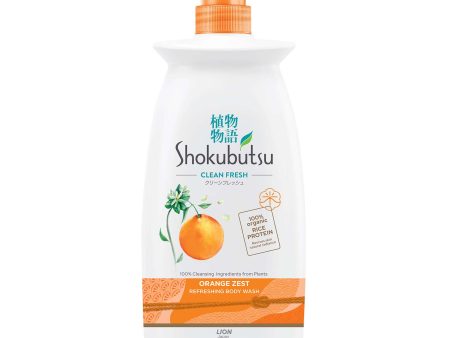 Shokubutsu Body Wash Orange Zest Scent 900g Hot on Sale