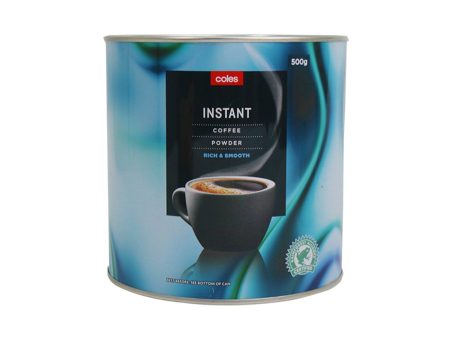 COLES INSTANT COFFEE POWDER 500G Sale