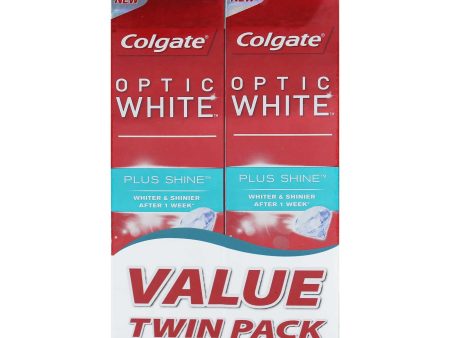 Colgate Optic White Plus Shine Toothpaste 100g x 2 Supply