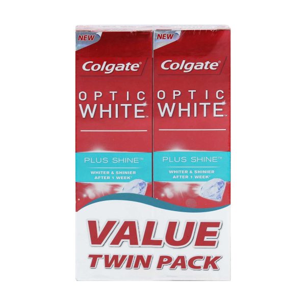 Colgate Optic White Plus Shine Toothpaste 100g x 2 Supply