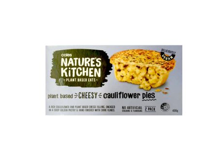 Coles Plant Based Cheesy Cauliflower Pies 2 pack 400g For Cheap