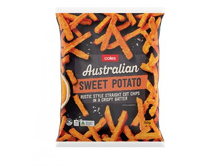 Coles Frozen Sweet Potato Crinkle Fries 750g Fashion