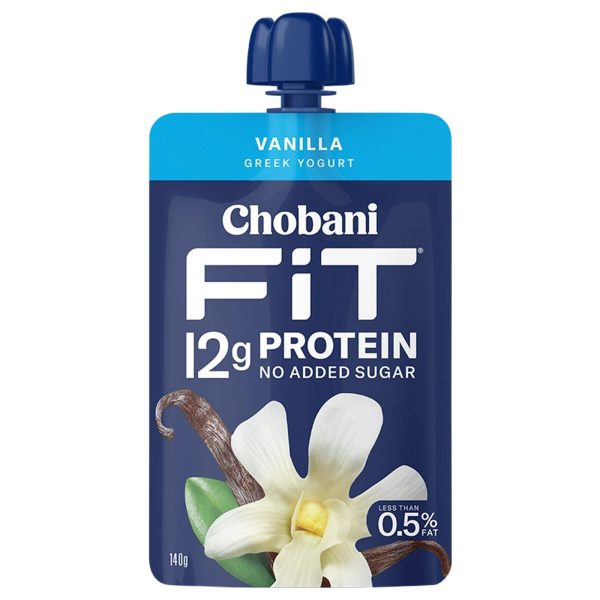 Chobani Fit Vanilla Yogurt Pouch 140g Online