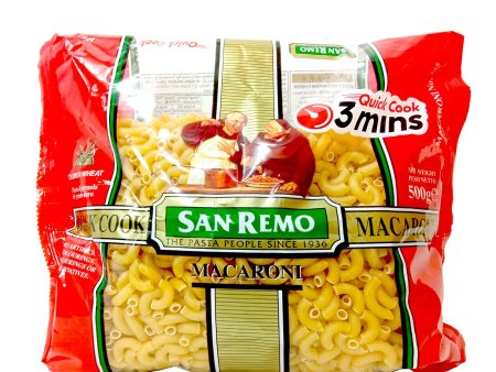 San Remo Quick Cook Macaroni 500g Supply