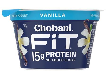 Chobani Fit Vanilla Yogurt 170g Hot on Sale