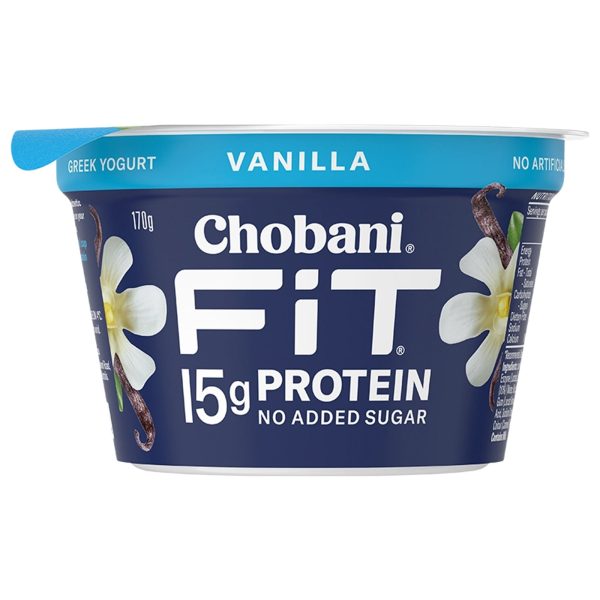 Chobani Fit Vanilla Yogurt 170g Hot on Sale